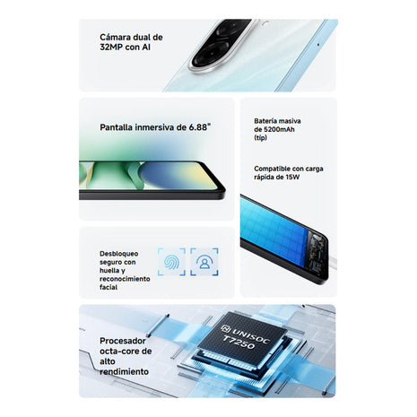 Celular Xiaomi Redmi A5 128gb/4gb Blk +  Mi Band 9 Active