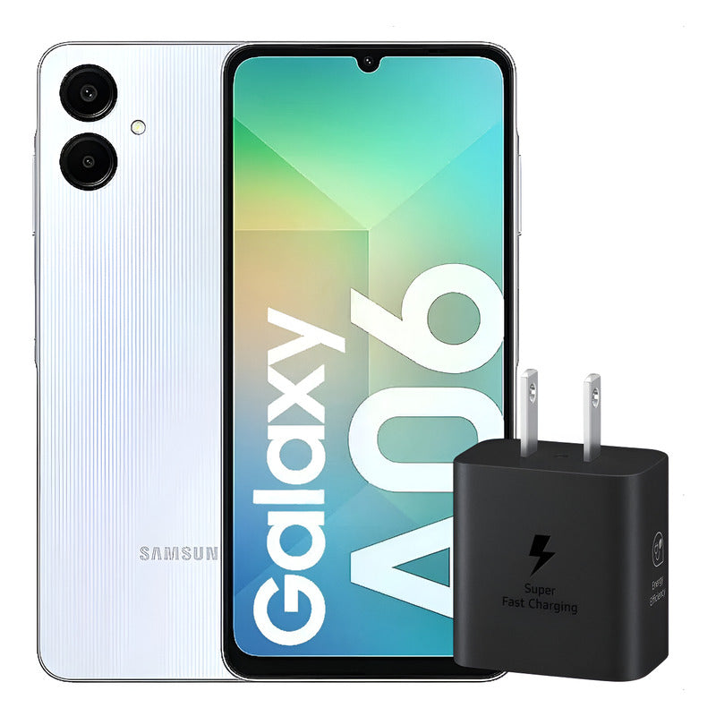 Celular Samsung Galaxy A06 128gb/4gb Azul + Cargador 25w