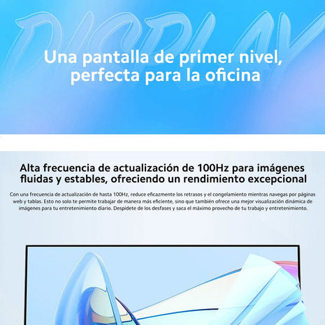 Monitor Xiaomi A24i IPS 24” Full HD 1080p 100Hz Diseño Ultra Delgado 7.5mm Calibrado ΔE<2 HDMI/DP - Negro