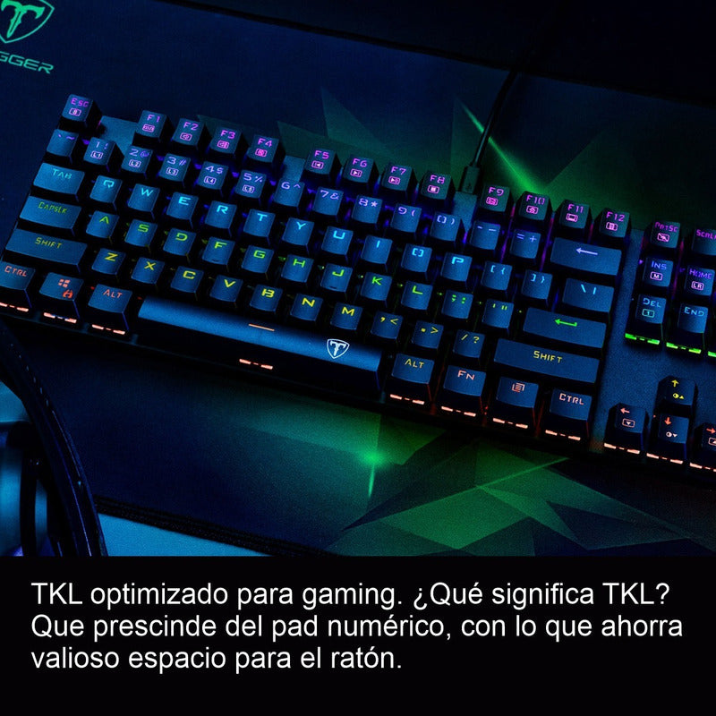 Teclado Gamer Mecánico Tkl T-dagger T-tgk315-rd Bora Rgb