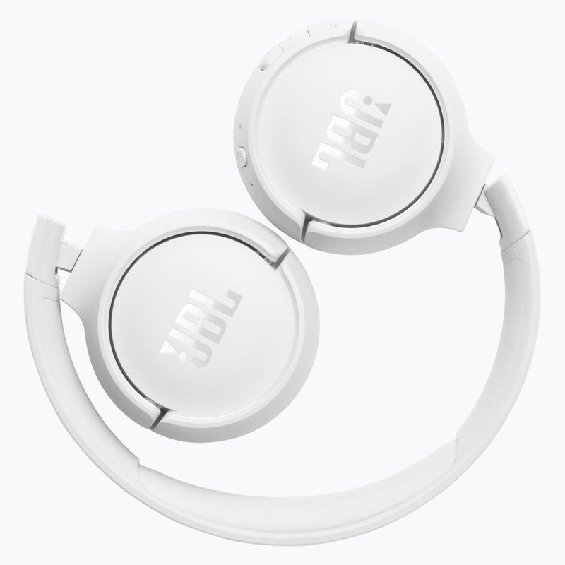 Auriculares Inalámbricos JBL Tune 520BT con Potente Sonido JBL Pure Bass y Bluetooth 5.3, Blanco