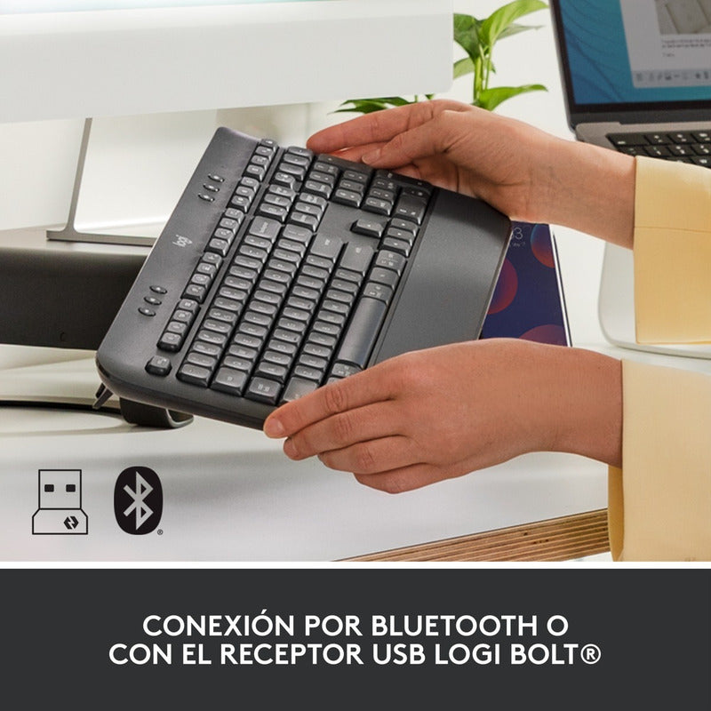 Combo Logitech Signature: Teclado K650 + Mouse M650, Grafito