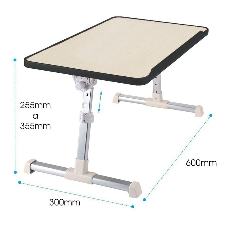 Base / Mesa Para Portátil Jd Bl-01, Funcional Y Ergonómica Beige