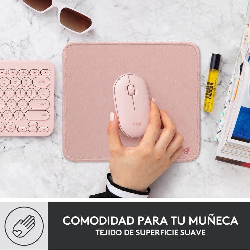 Pad Mouse Logitech Studio Series, Cómodo Deslizado Suave, Pk