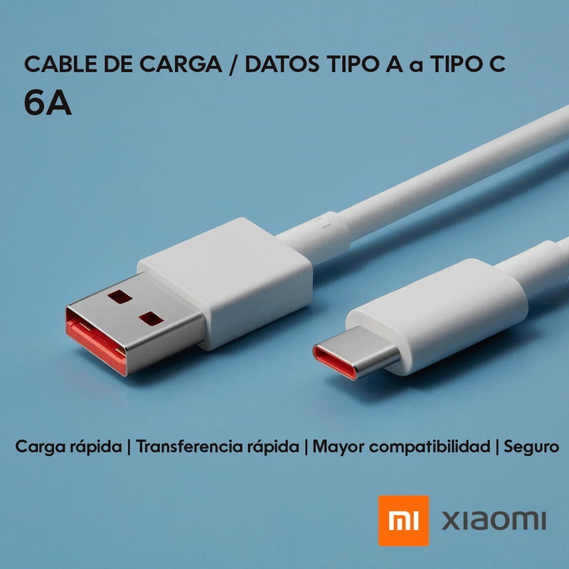 Xiaomi Cable De Carga/datos Tipo A, Tipo C, Carga Rápida, 1m