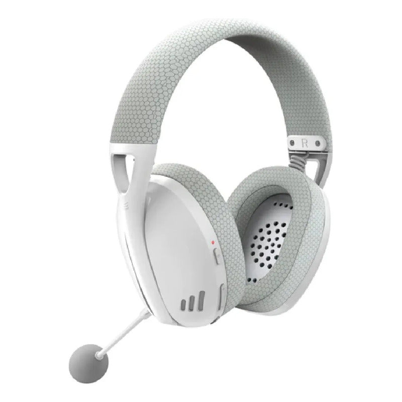 Diadema Gamer Inalámbrica Redragon Ire Pro H848 Bluetooth 2.4GHz USB Micrófono Desmontable PC PS5 - Gris