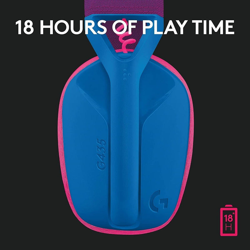 Diadema Gamer Inalámbrica + Bt, Logitech G435, Pc Ps5 - Azul