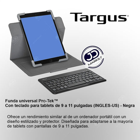 Folio Universal Targus Pro-tek 9-11´´ Bluetooth 5.1 Ingles