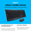 Combo Usb Teclado Multimedia Y Mouse, Logitech Mk200 Media