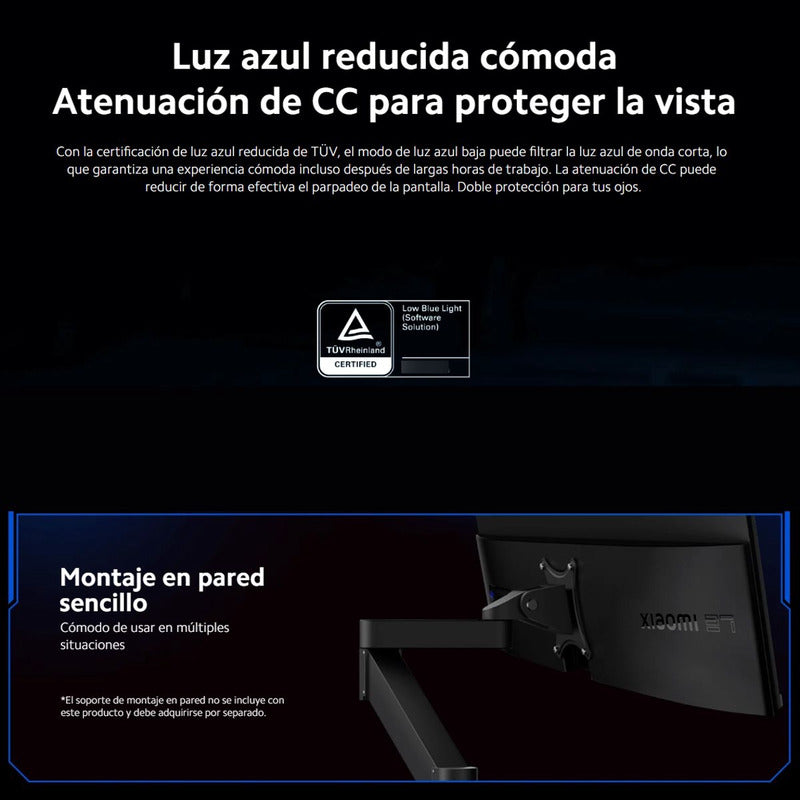 Xiaomi Gaming Monitor G27i, Panel Fast Ips, 1080p, 165hz/1ms Negro