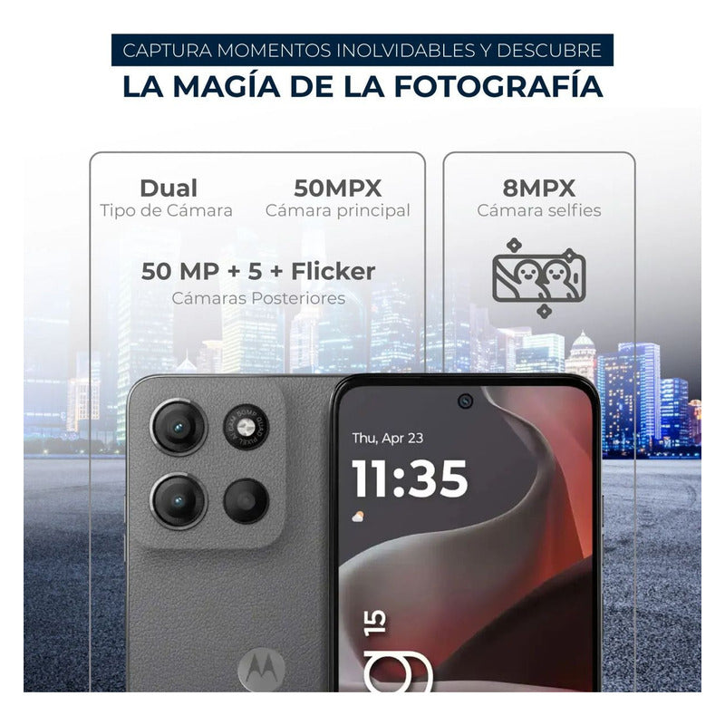 Celular Motorola Moto G15 256gb/4gb Gris + Moto Buds 065