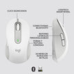 Mouse Inalámbrico / Bluetooth Logitech Signature M650 L, Wht