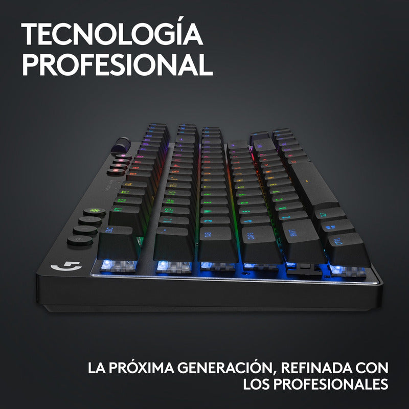 Teclado Gamer Inalámbrico Logitech G PRO X TKL LIGHTSPEED con RGB LIGHTSYNC - Negro