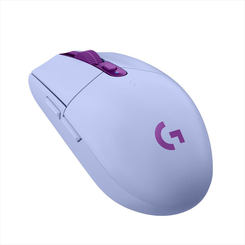 Mouse Gamer Inalámbrico Logitech G305 LIGHTSPEED Sensor HERO 12000 DPI 6 Botones Programables - Lila