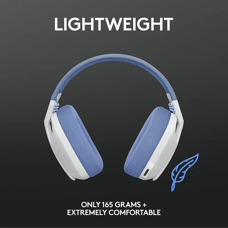 Diadema Gamer Inalámbrica + Bt, Logitech G435, Pc Ps5 - Blan