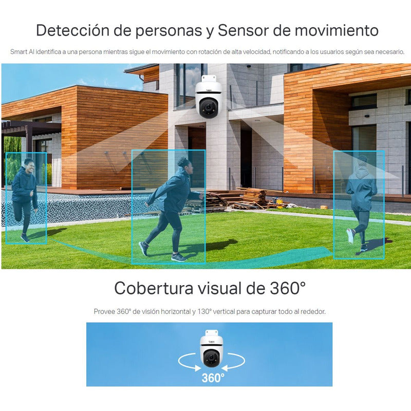 Cámara Ip Wifi Exterior Robótica Full Hd, Tp-link Tapo C500