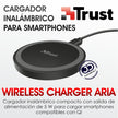 Cargador / Base De Carga Inalámbrica Qi 5w, Trust Urban Aria
