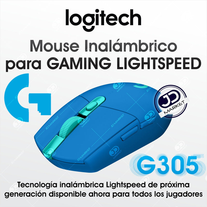 Mouse Gamer Inalámbrico Logitech G305 / 12000dpi - Azul Blue
