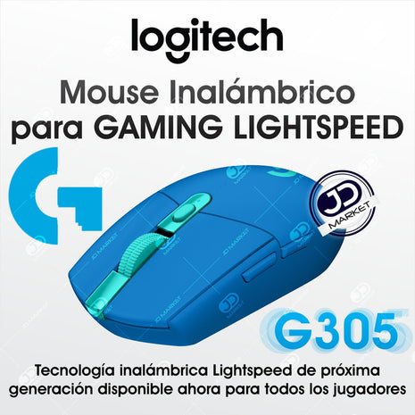 Mouse Gamer Inalámbrico Logitech G305 / 12000dpi - Azul Blue