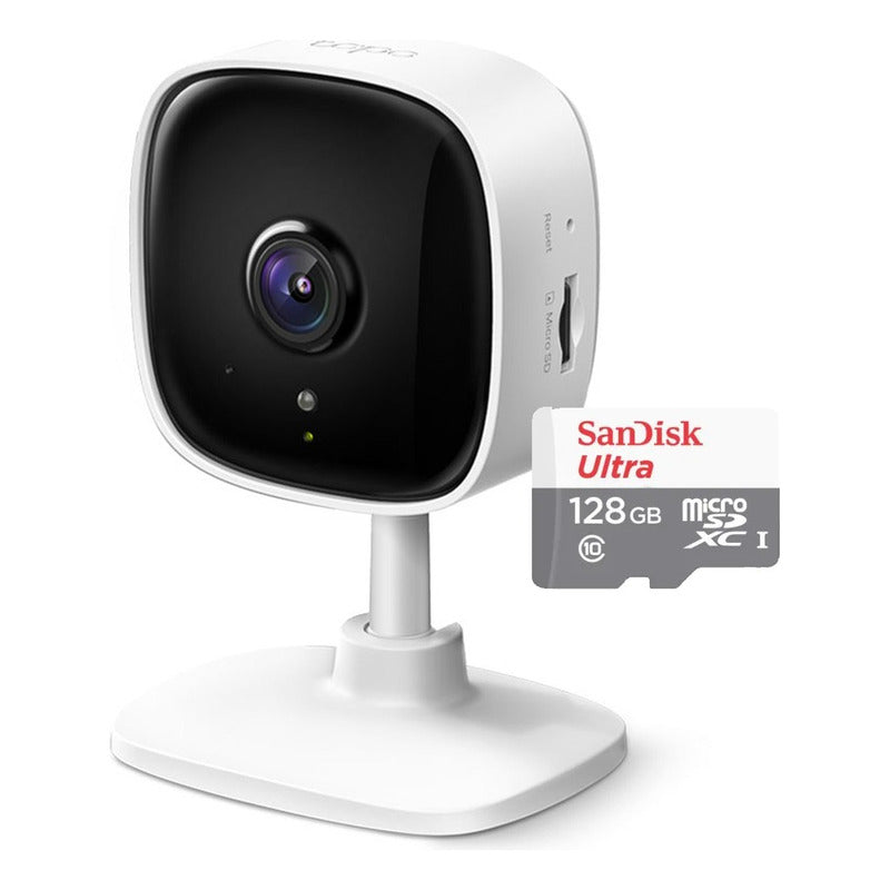 Cámara Seguridad Ip Wifi Audio 3mp Tp-link Tapo C110 + 128gb