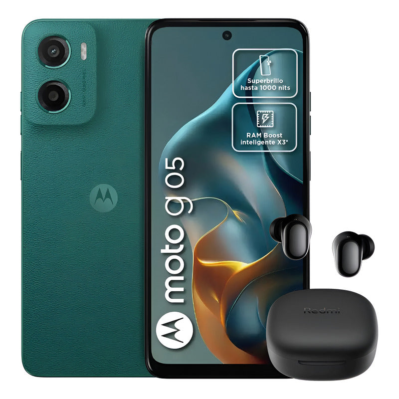 Celular Motorola Moto G05 128gb/4gb Verde + Buds 6 Play