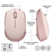 Mouse Inalámbrico Logitech M170 Receptor USB 2.4GHz Batería 12 Meses Diseño Portátil Ambidiestro - Rosa