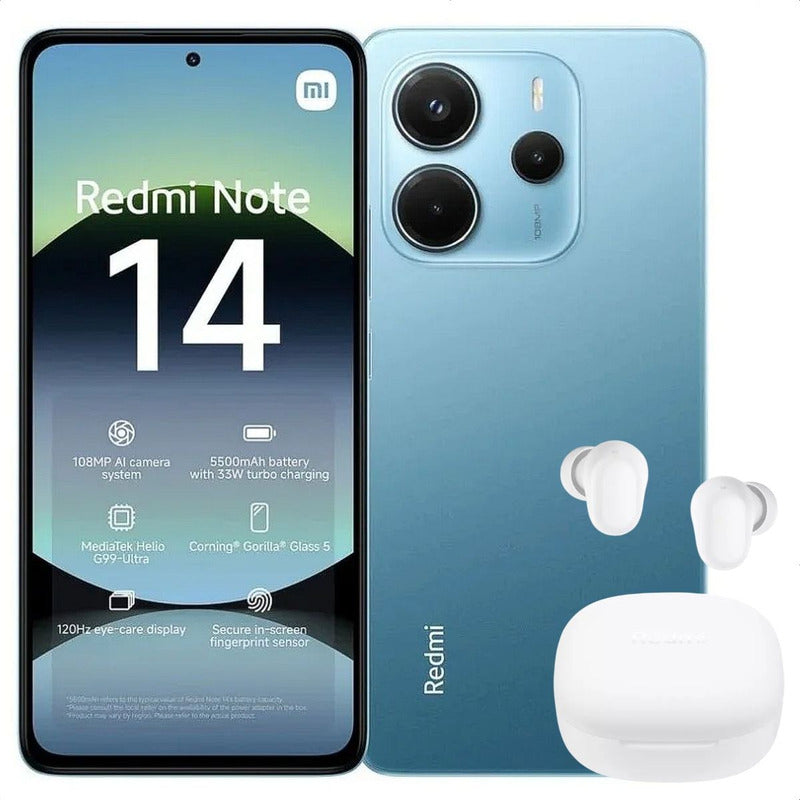 Celular Xiaomi Redmi Note 14 128gb/6gb Azl + Buds 6 Play