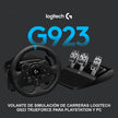 Volante De Carreras Logitech G923 Trueforce, Pc / Ps5 | Ps4 Negro
