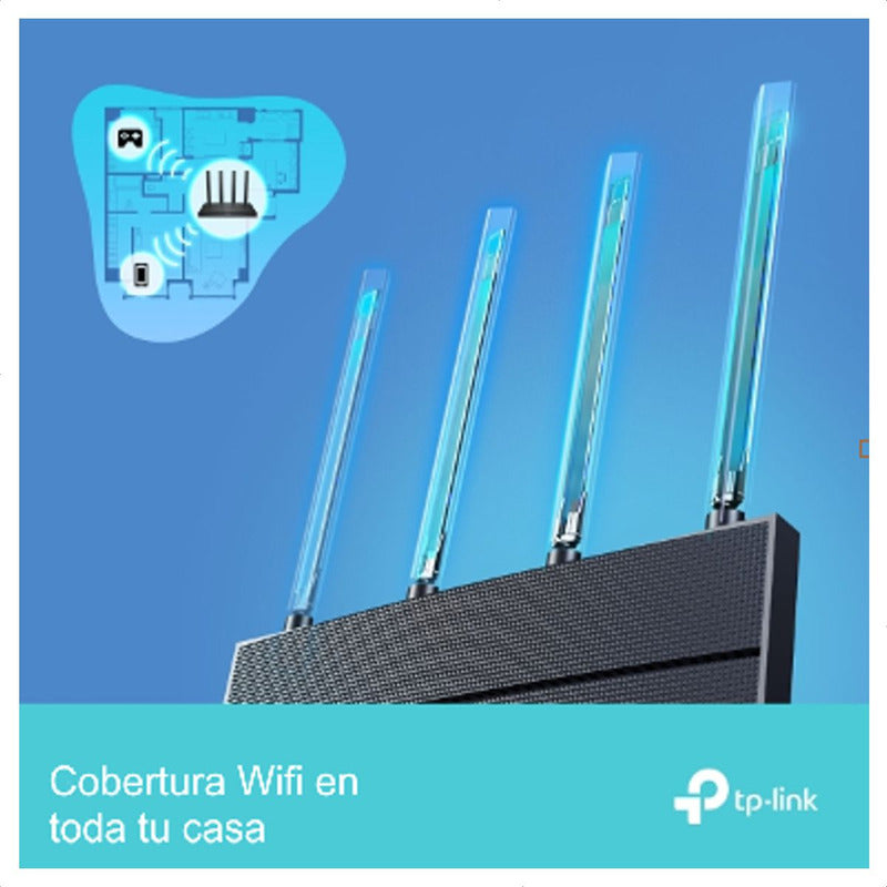 Router WiFi 6 AX1500 TP-Link Archer AX12 de Doble Banda a 1501Mbps con Puertos LAN Gigabit