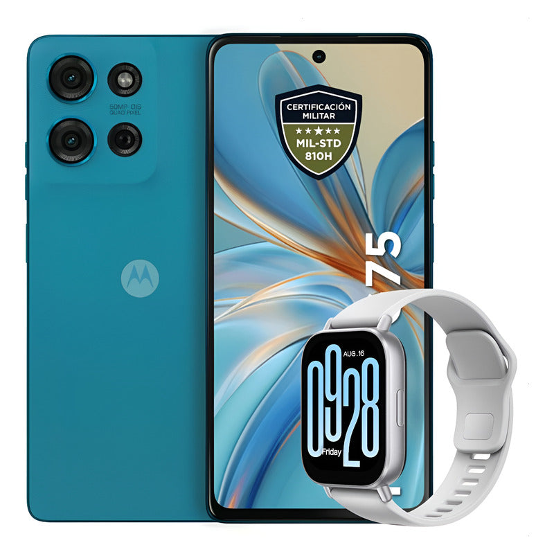 Celular Motorola Moto G75 5g 256gb/8gb Azul + Watch 5 Active