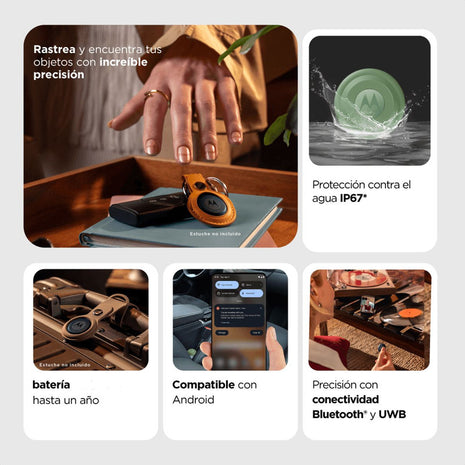 Motorola Moto Tag, Localizador Gps Portátil, Verde Jade América Del Sur