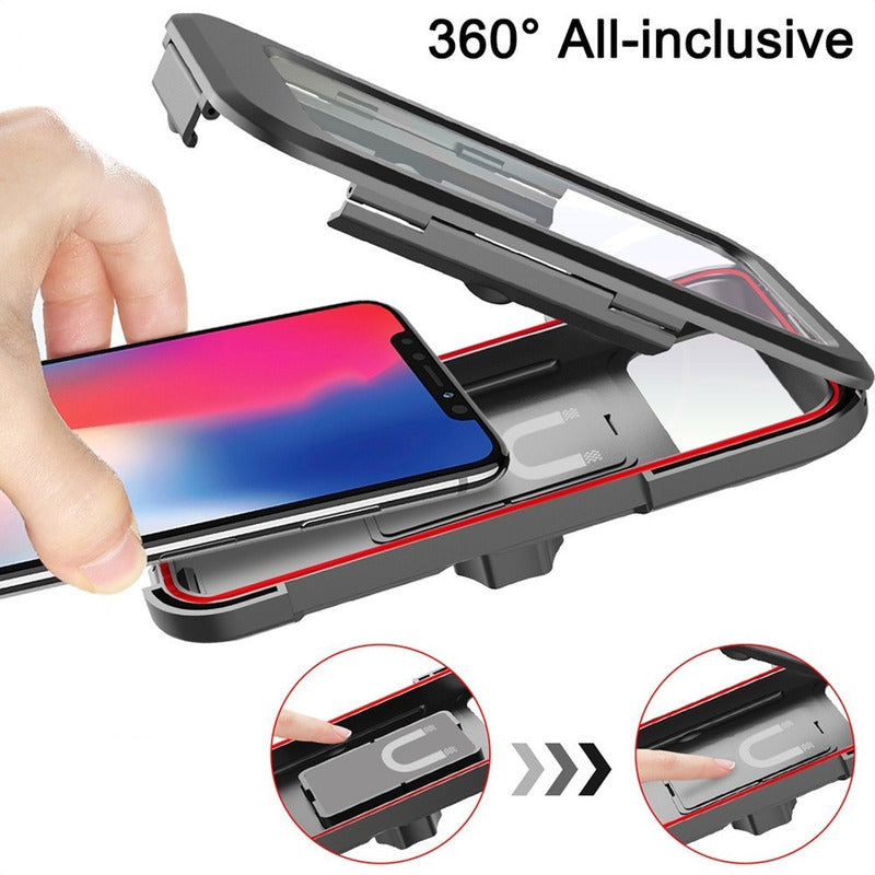 Soporte Estuche Impermeable Para Celular En Moto / Bicicleta