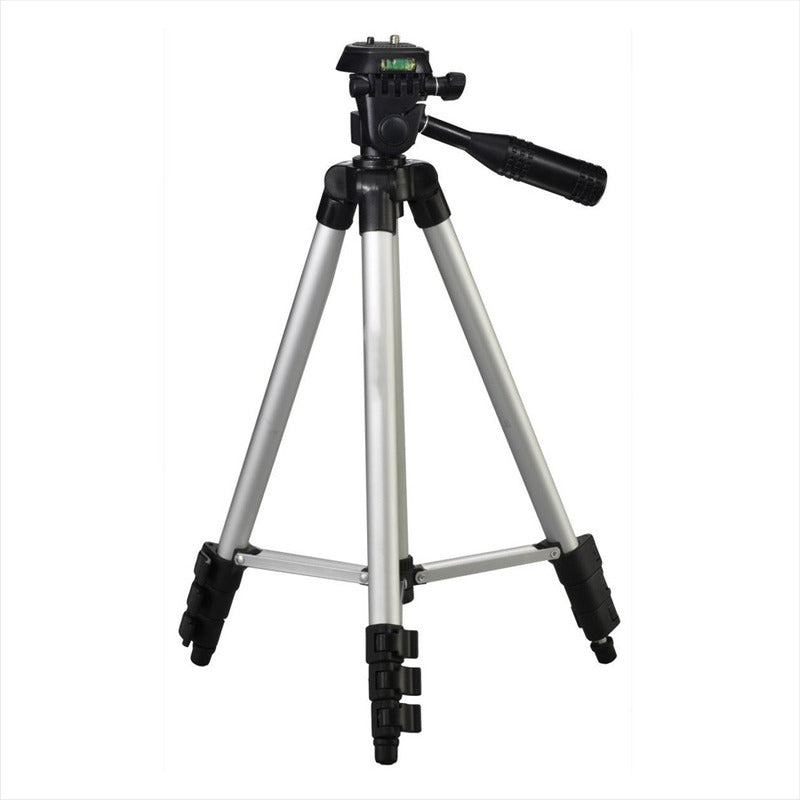 Trípode Cámara 3120a Hasta 102cm + Estuche + Clip Celular Negro