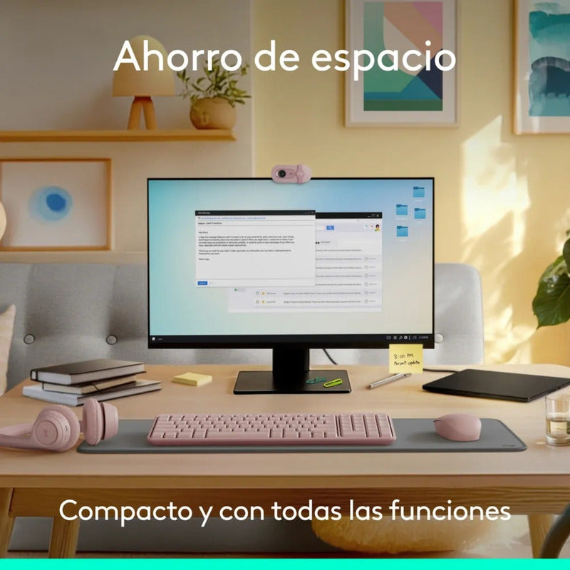 Teclado Bluetooth Inalámbrico Logitech K250 Compacto, Rosa