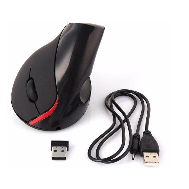 Mouse Vertical Ergonómico Recargable, Evita Túnel Carpiano