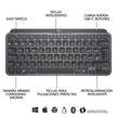 Teclado Avanzado Recargable Logitech Mx Keys Mini - Negro