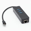 Hub USB Tipo C » 3 Puertos USB 3.0 + 1 Ethernet Rj45 Gigabit