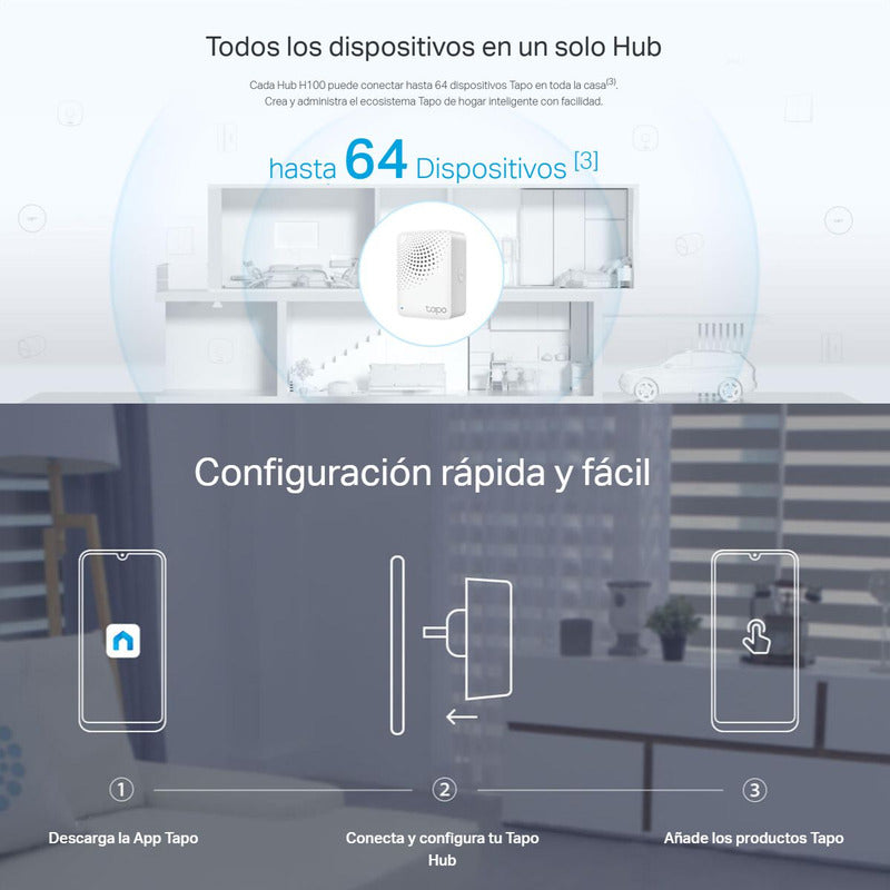 Hub Inteligente Con Timbre Incorporado, Tp-link Tapo H100