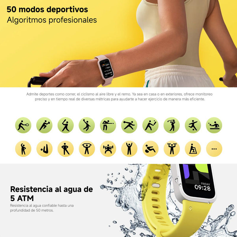 Xiaomi Smart Band 9 Active Pulsera Inteligente Smartwatch Bk