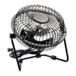 Ventilador Usb Portátil 20cm Metálico Ajustable / Silencioso Negro