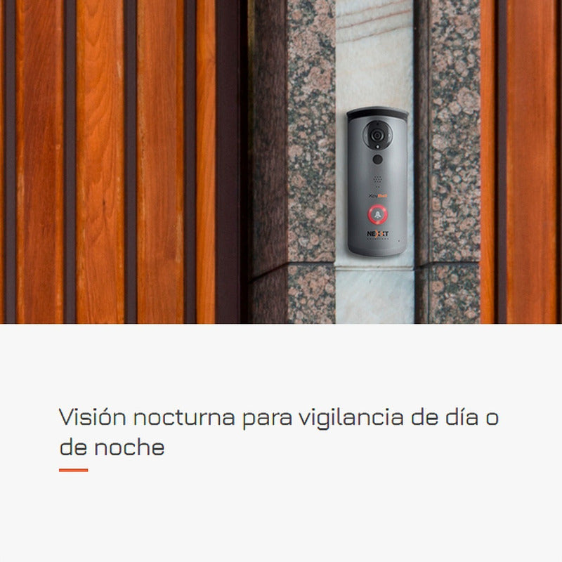 Timbre Inalámbrico Video Cámara Nexxt Xpy Bell, Audio Alarma