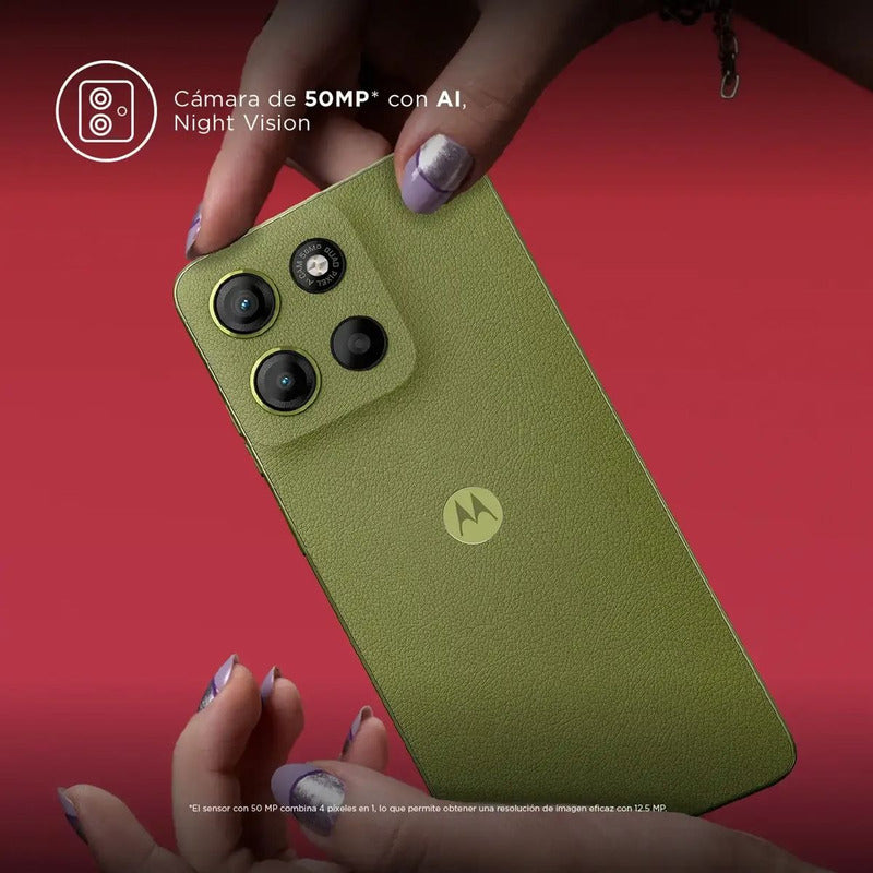 Celular Motorola G15 Dual Sim 4G, 6.72'' 256GB/4GB+8GB (RAM Boost) 50MP 5200mAh, Verde