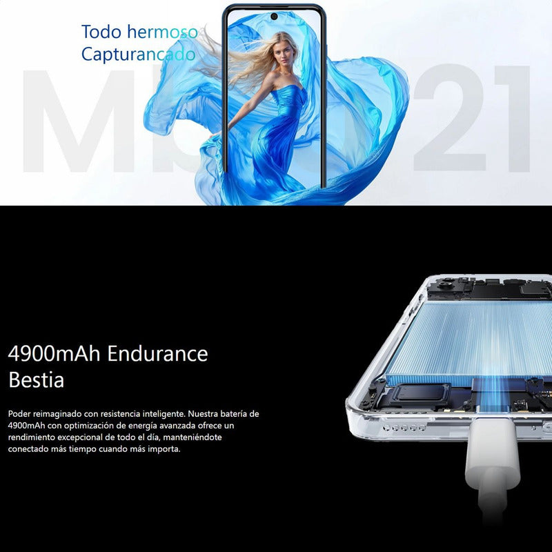 Celular Meizu Mblu 21 Dual Sim Lte 128gb/6gb 6.79'', Negro