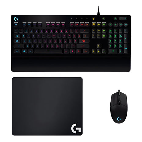 Combo Gamer Logitech, Teclado G213 + Mouse G203 + Pad G240