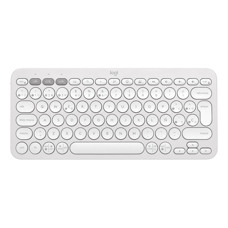 Teclado Bt Multidispositivo Logitech Pebble Keys 2 K380s, Wh