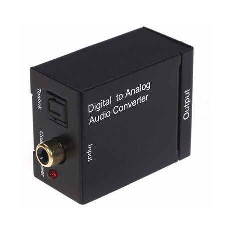 Convertidor De Audio Digital Óptico/coaxial A Análogo Rca