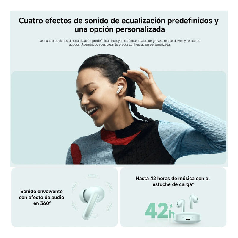 Xiaomi Redmi Buds 6, Auriculares Táctil, Anc 2-mic Ip54, Blk
