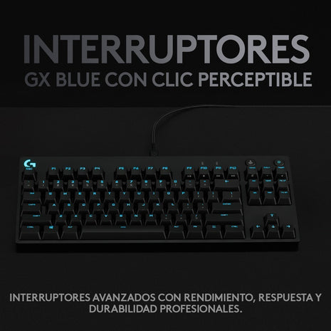 Teclado Gamer Mecánico Profesional Esports Logitech G Pro - Negro