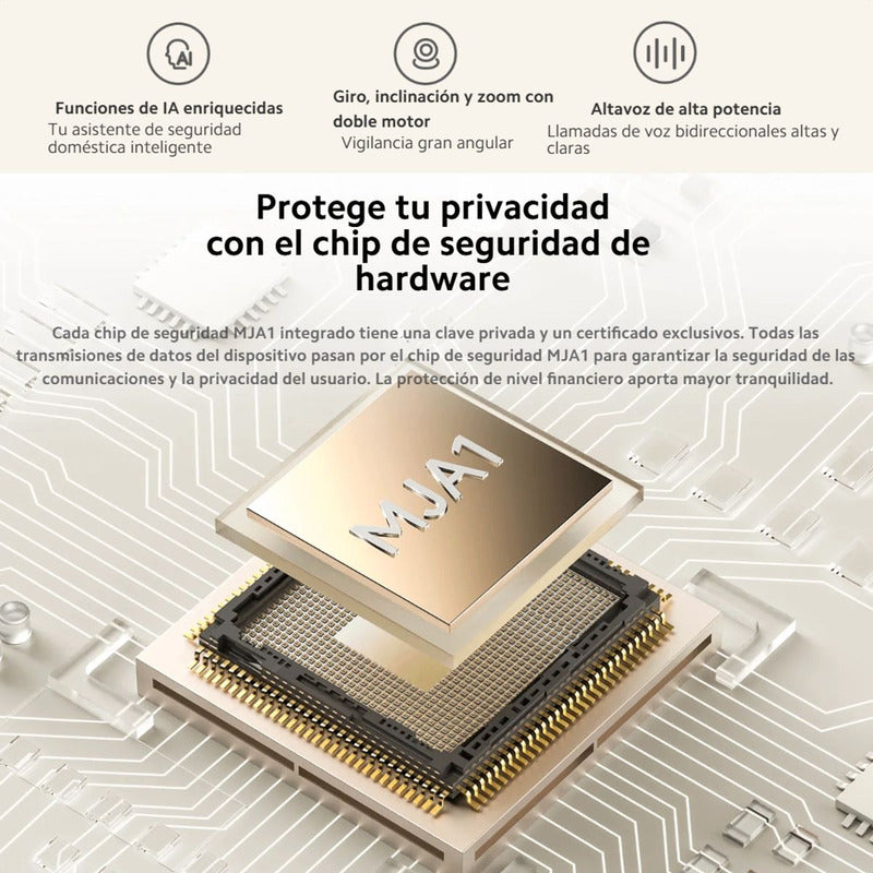 Xiaomi C500 Pro, Cámara Seguridad 5mp + Micro Sd 128 Gb Blanco