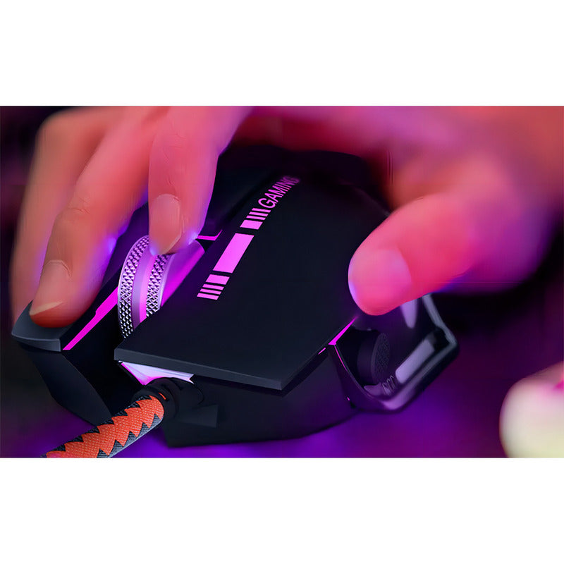 Mouse Gamer Combative Xtech 3d Cableado Xtm-720 Color Negro